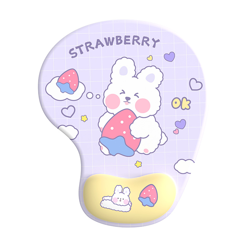 Alfombrilla de ratón almohadilla de muñeca de silicona tamaño pequeño lindo niños y niñas computadora de dibujos animados de Oficina Juego de mesa pad soporte de muñeca