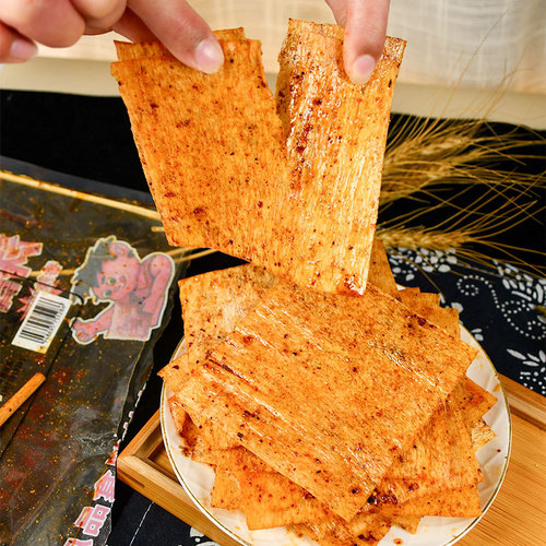 Xiangxidong Hot and Spicy Strips - Hunan Specialty, Childhood Hand-Torn Nostalgic Dry and Spicy Snacks, Xiangxidong Traditional Large Spicy Strips