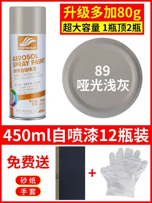 Paint, Avtomobil boyası - matte-light-gray-12-bottles-450mlbottle-spray-paint