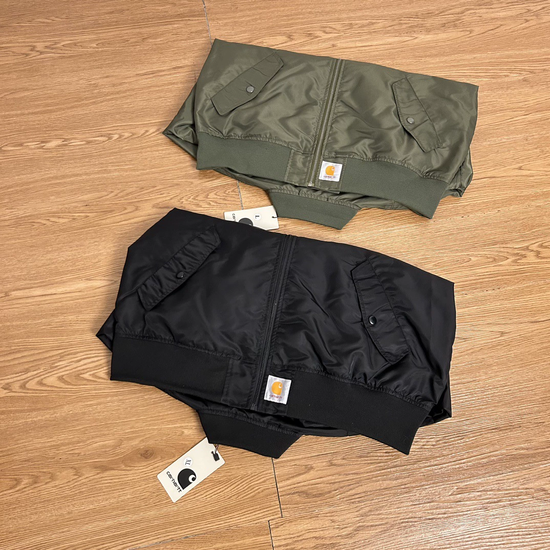 Кросс-граница Куртка Baseball с кархартовским дизайном Detroit Santya Flying Service Zipper Pocket