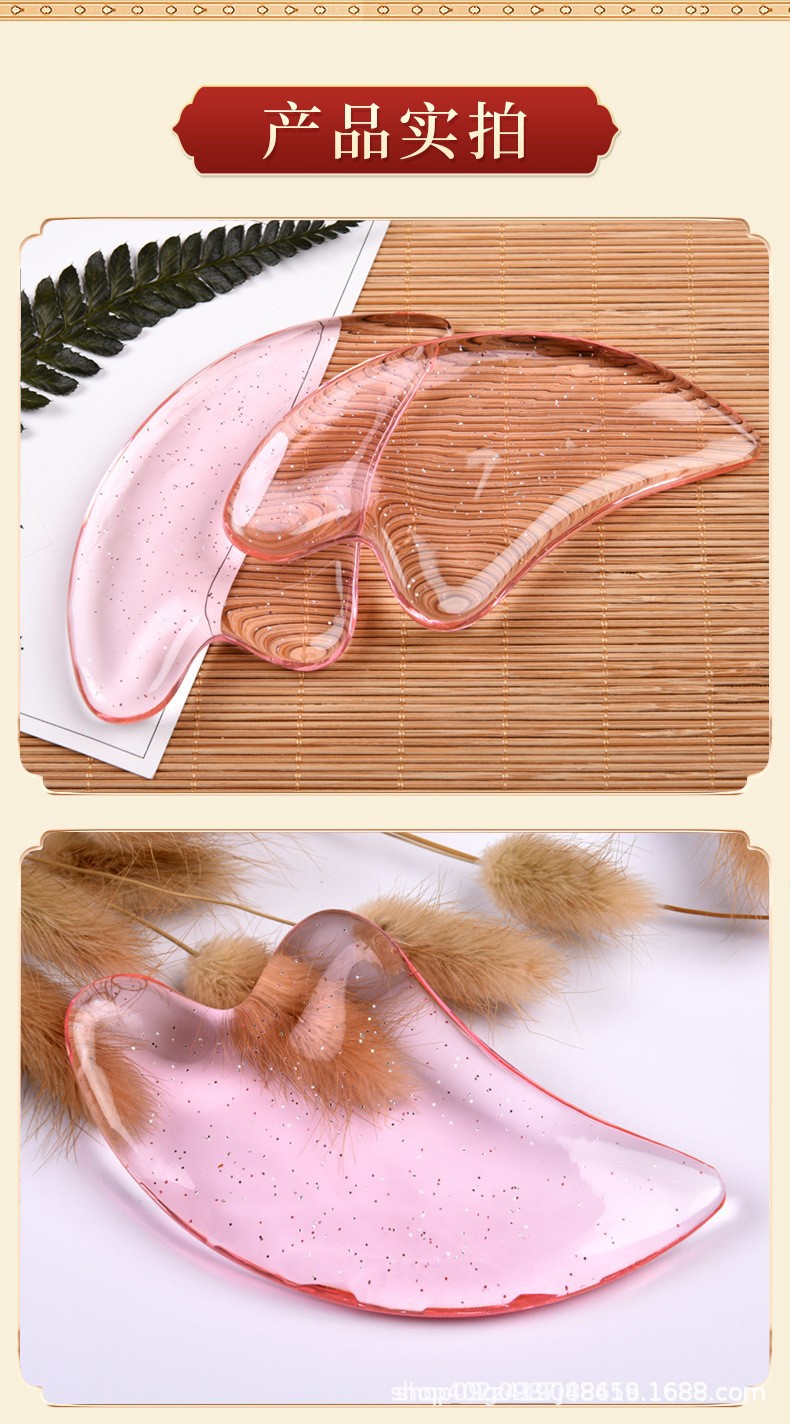 Heart Shaped Gua Sha Facial Massage Board 11.5 x 6.8 cm Black Scraping Tool for Face Lifting and Relaxation quality and texture