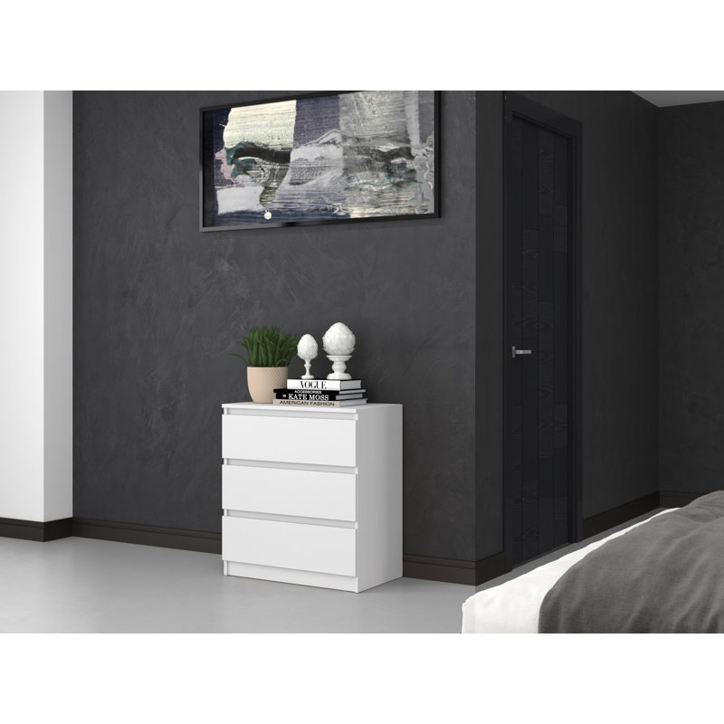 Simple moderna mesita de noche gabinete lateral blanco gabinete lateral de almacenamiento sala de estar dormitorio simple gabinete de almacenamiento