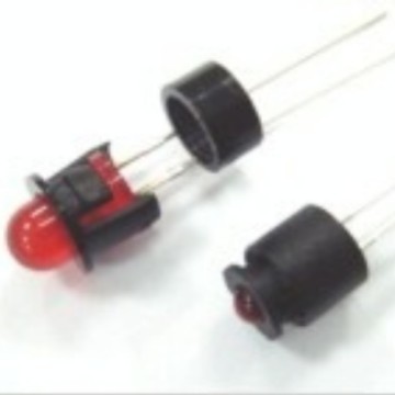 LED5-5T NYLON 66 led座 led灯套 凸面led灯座 led塑料座子