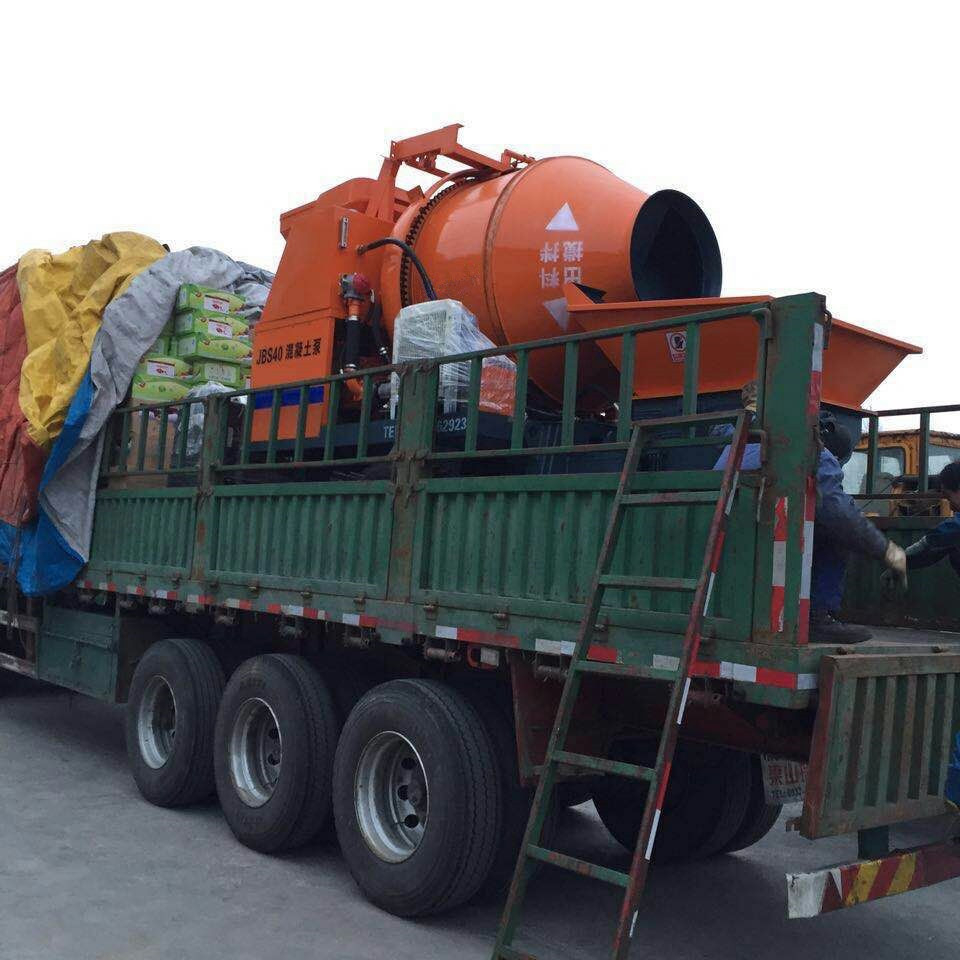JBS40电动混凝土搅拌泵送一体机 柴油一体机 搅拌拖泵 搅拌泵机