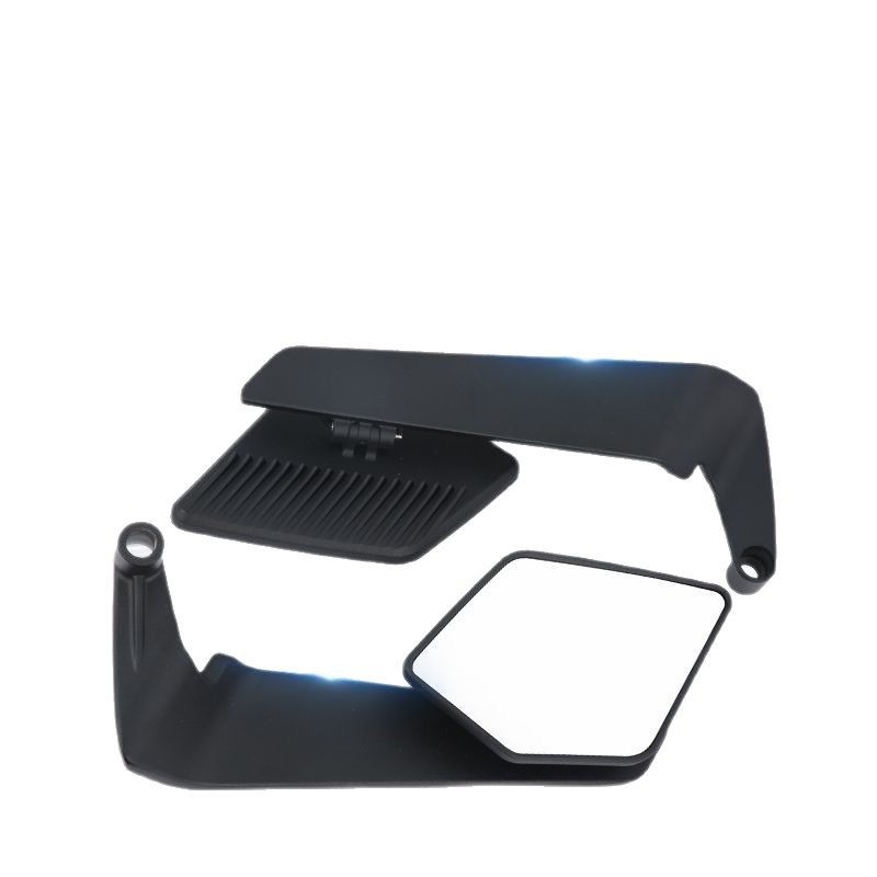 Motocicleta coche eléctrico modificado nuevo espejo retrovisor de ala de viento fijo adecuado para espejo de gran campo de visión universal M8/M10