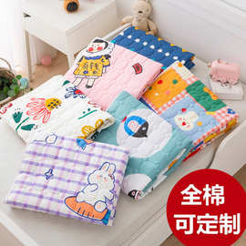 BK9K批发儿童床垫宝宝软垫单人纯棉幼儿园午睡可机洗薄款学生拼接