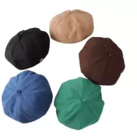 Трансграничная алфавитная маленькая этикетка Bailey Cap Женская осень и зима британская ретро уличная фотография тыквенная шляпа восьмиугольная художница Cap Tide