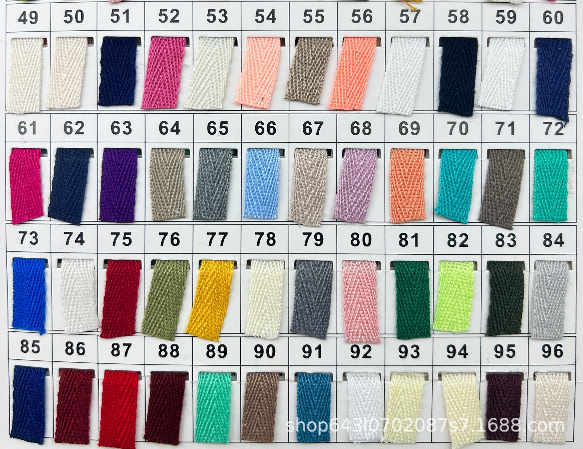 Cinturón de algodón multicolor en herringbone 1cm de cuello trasero chaqueta de ropa infantil accesorios de prenda de cuello bolsa de banda de borde image 18