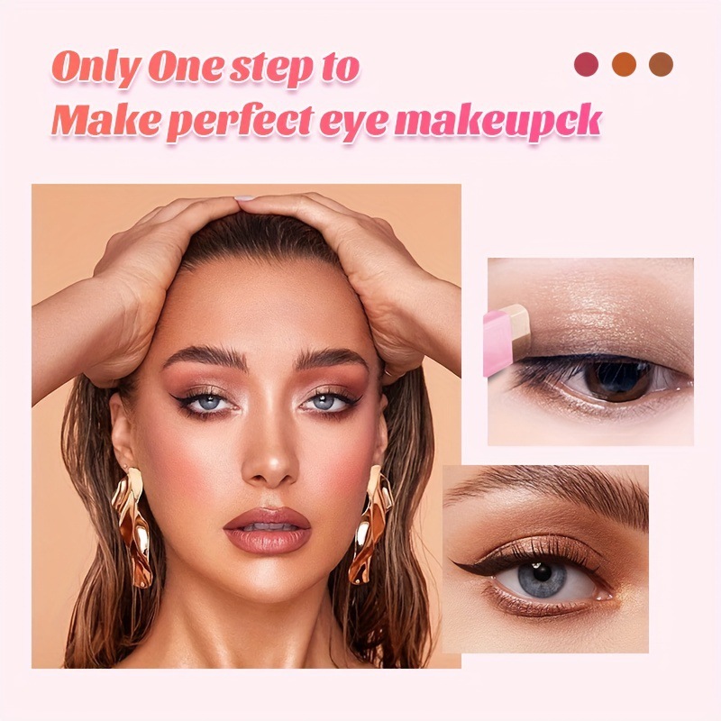 USHAS transfronterizo spot explosivo de dos colores con bolígrafo de sombra de ojos