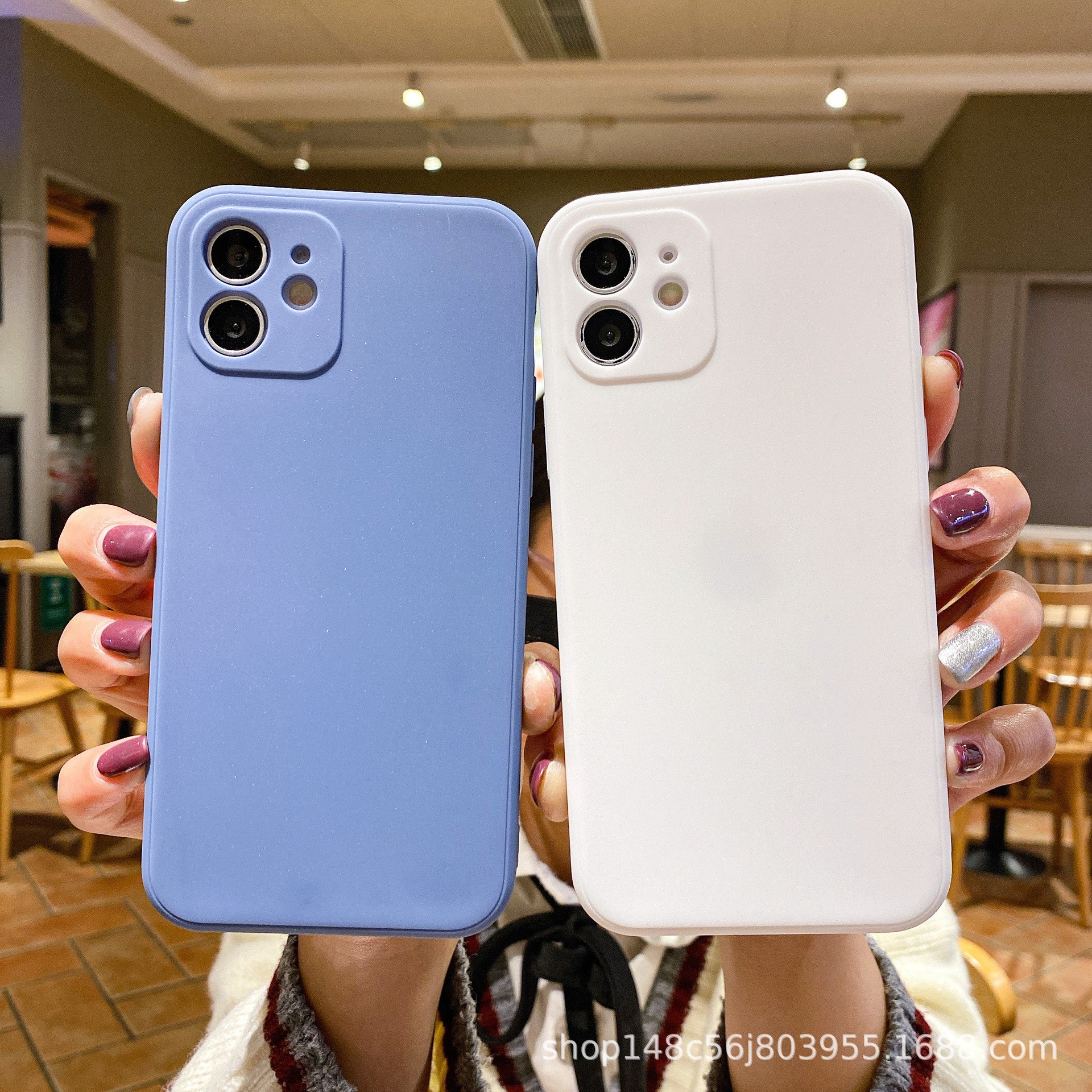 Aplicable a Apple 13 cubo de rubik borde recto imitación de silicona líquida caso de teléfono celular iphone 11 12 caso de teléfono celular personalizado