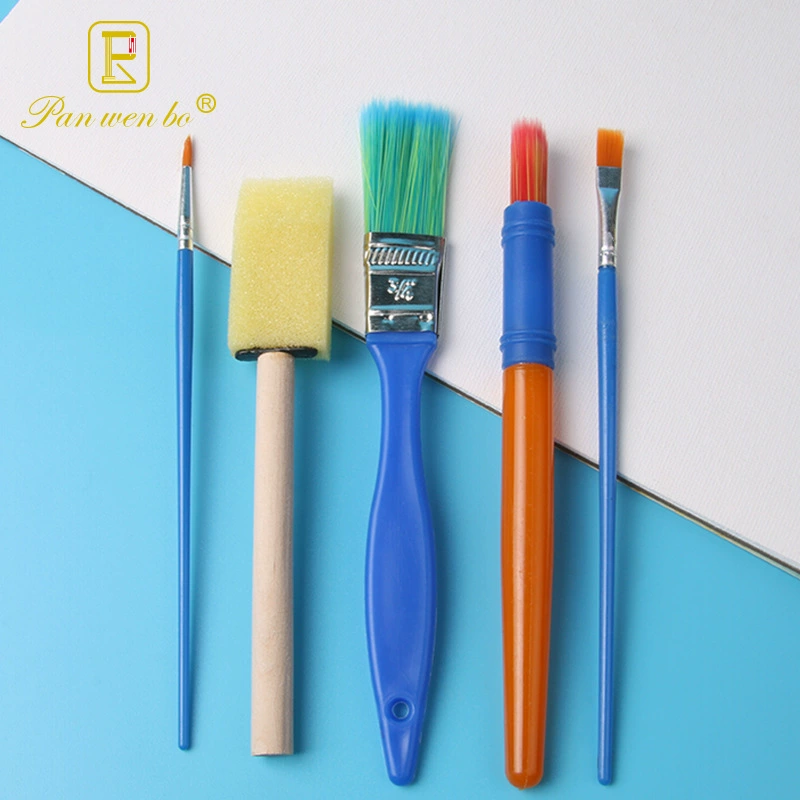 Brush, sponge creative set, 5 pieces, DIY
