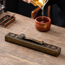 线香炉合金卧香炉家用室内香盒香插一鹿有钱熏香炉仿古香薰炉摆件