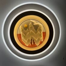 厚板双层画布玻璃吸顶灯广东中山灯具源头厂家外销出口