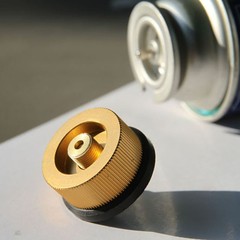 Outdoor portable split-type fierce stove default flat gas tank to long gas tank conversion head cassette stove adapter