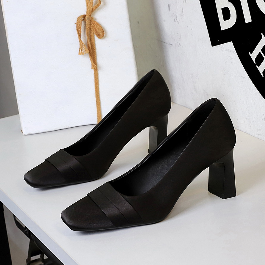 Women Stiletto Pumps Satin High Heels Elegant Wedding Party Shoes_voghion.com