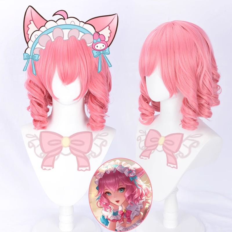 Cos Various Styles of Wigs and Headgear Comic Exhibition Role-Playing Upgraded Simulated Hair Wig Full Headgear