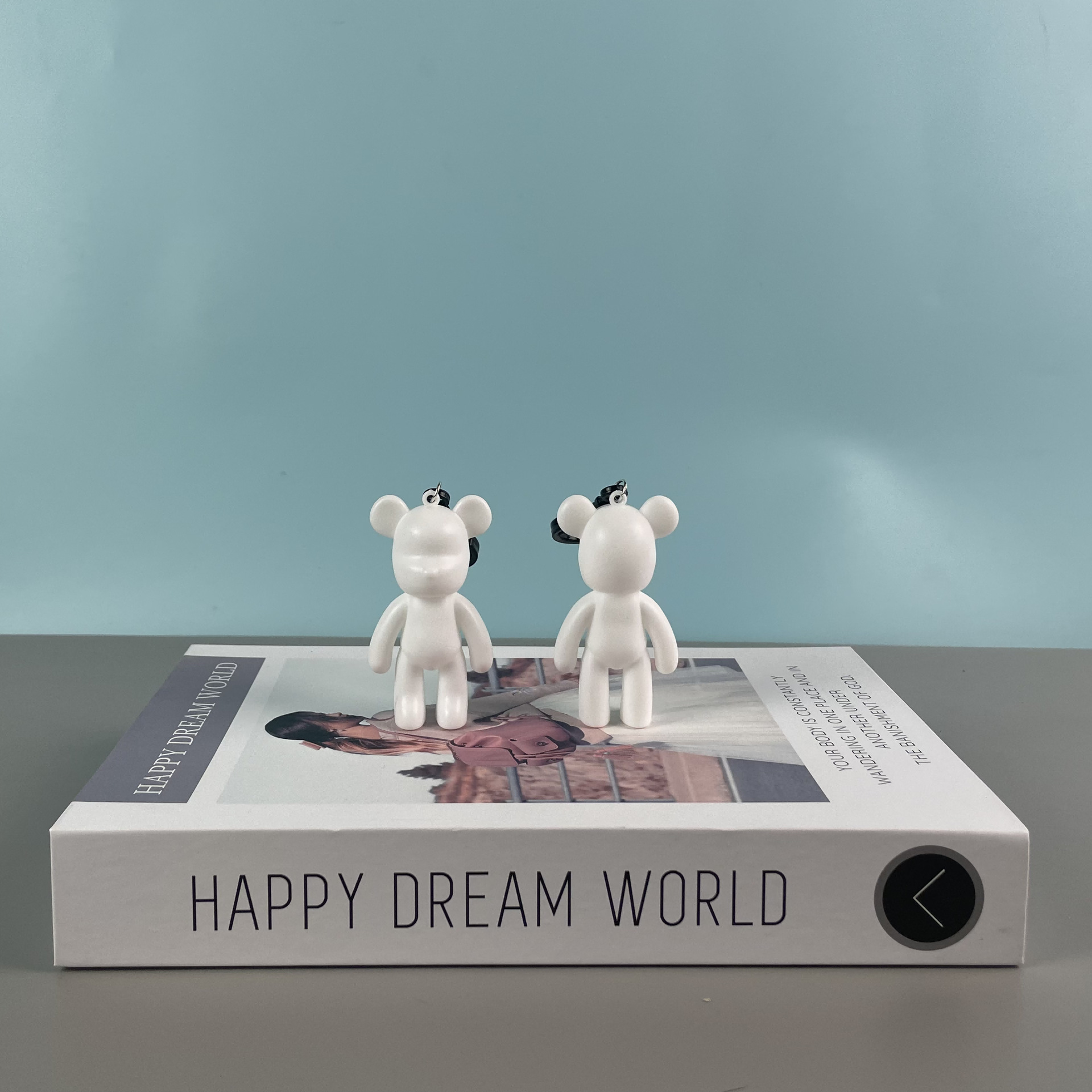 흰배아왕자곰 8cm_구멍없음