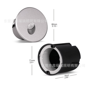 IP65 waterproof outdoor 2 watt LED round surface embedded wall corner wall lamp step lamp stair lamp (export explosions)