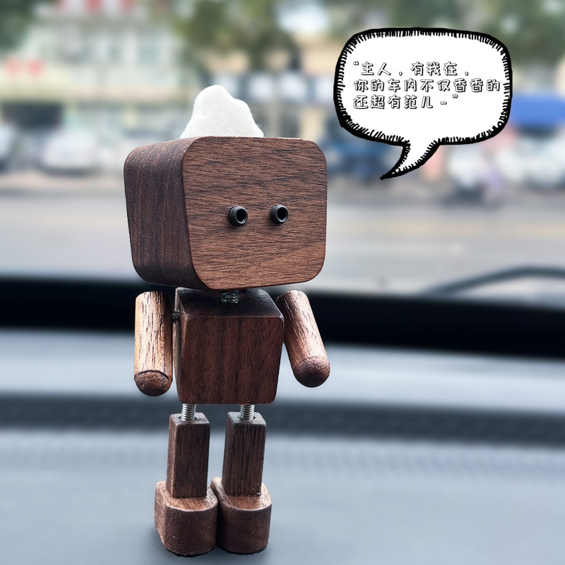 站立机器人车载香薰摆件 为爱车增添科技感趣味装饰|undefined