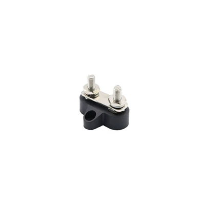 single column connection screw connection — Power supply, ignition system accessories - m6-double-wiring-bolt-black-one