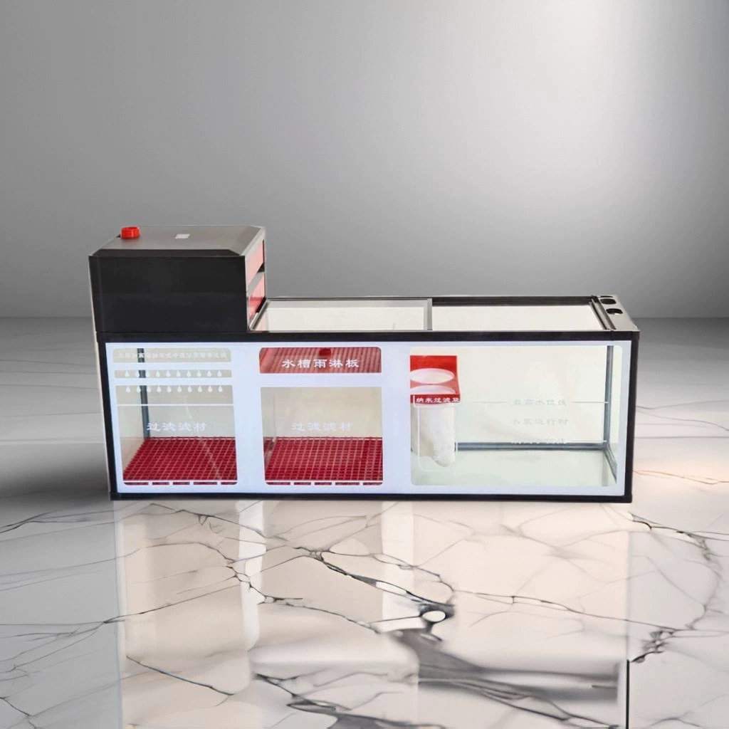 Нижний фильтр для аквариума, прямоугольный переливной нижний фильтр, сифонный нижний фильтр, нижний фильтр для сухого и влажного разделения, нижний фильтр для аквариума, раковина для аквариума