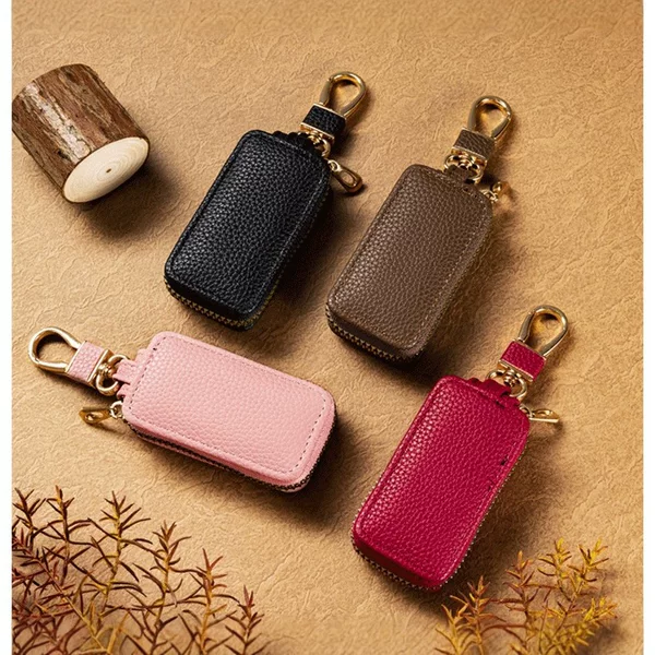 Fashionable and Creative Zipper Car Key Bag, Compact Mini Car Key Storage Bag, Unisex