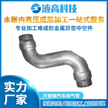 水漲內高壓加工廠中冷器管異型管發動機改裝冷卻管消音器模具定制