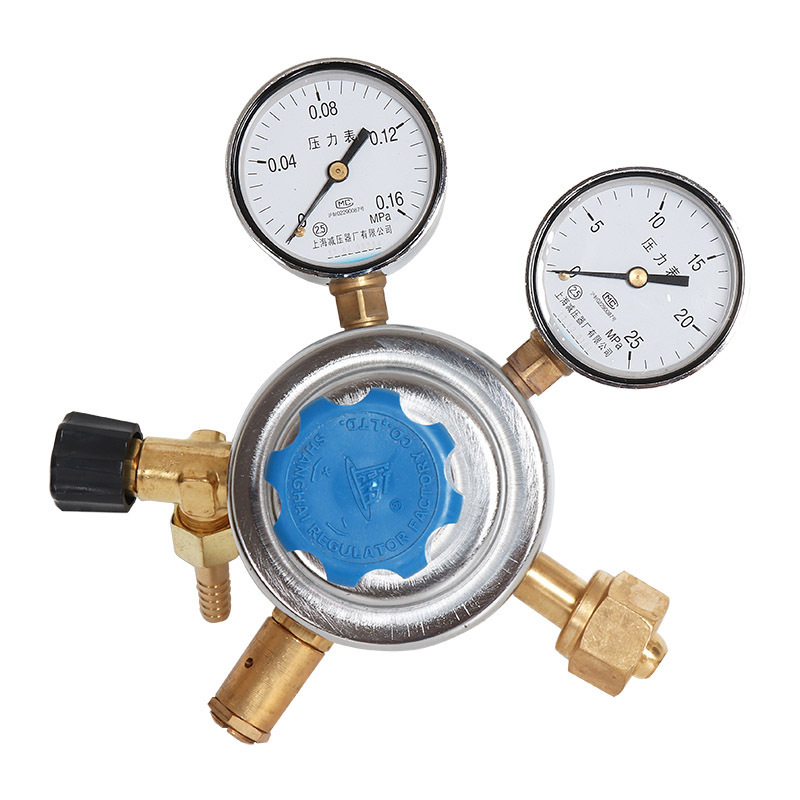 上海减压 YQD-3 0.16*25MPA 微压氮气减压器 带微调流量调压阀