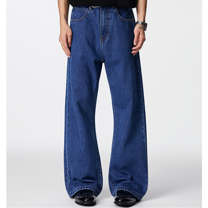 2026 Spring and Autumn Style Micro Flare Fit New Non-Stretch Wide Leg Loose Jeans Men's Casual Straight Long Pants 2026 Spring and Autumn Style Micro Flare Fit New Non-Stretch Wide Leg Loose Jeans Men's Casual Straight Long Pants