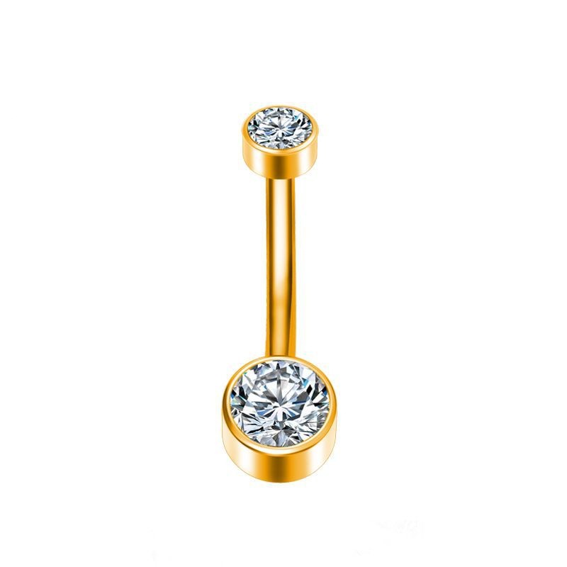 Europäischer Bauchnabelpiercing Ring Mit Eingelegter Kugel_voghion.com