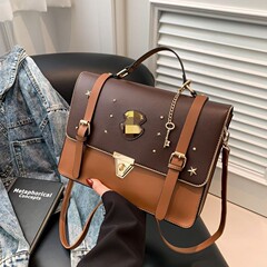 Hogwarts College Style Dual-Shoulder Bag, Crossbody Handbag, Retro British Postal Carrier Bag, Cambridge Bag, JK Uniform Bag