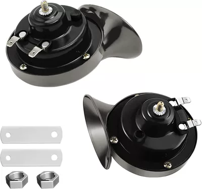 car electric horn Generation – Car horn/tweeter - a-pair-of-black-12v
