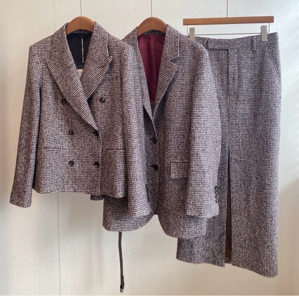 Bc 2025 Wool Double-Breasted Wool Silk Suit Jacket