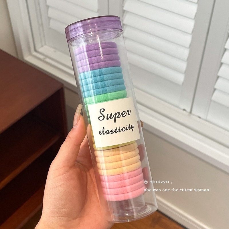 Primavera de alta elasticidad para el cabello mujeres corda de cabello duradera corda de cabello coreana banda de goma de cabello de alto nivel