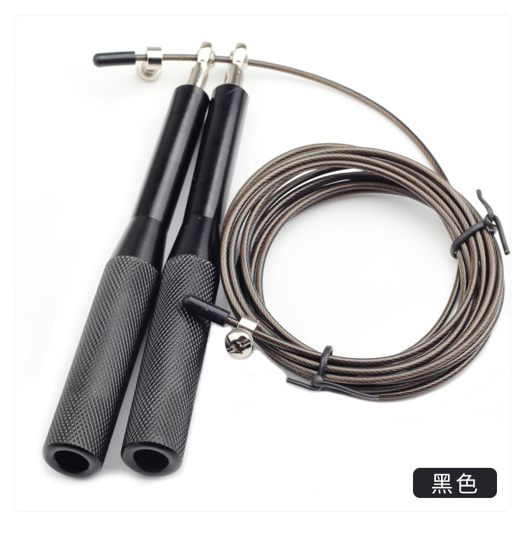 Cuerdas de salto de alambre de acero metal ajustable rodamiento transfronterizo portátil mango de aluminio deportivo equipo de fitness adulto especial para carreras
