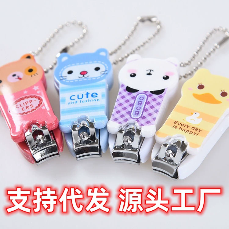 Креативные милые мультяшные ножницы для ногтей ручной работы, портативные маленькие кусачки для ногтей, кусачки для ногтей, инструмент для маникюра с животными