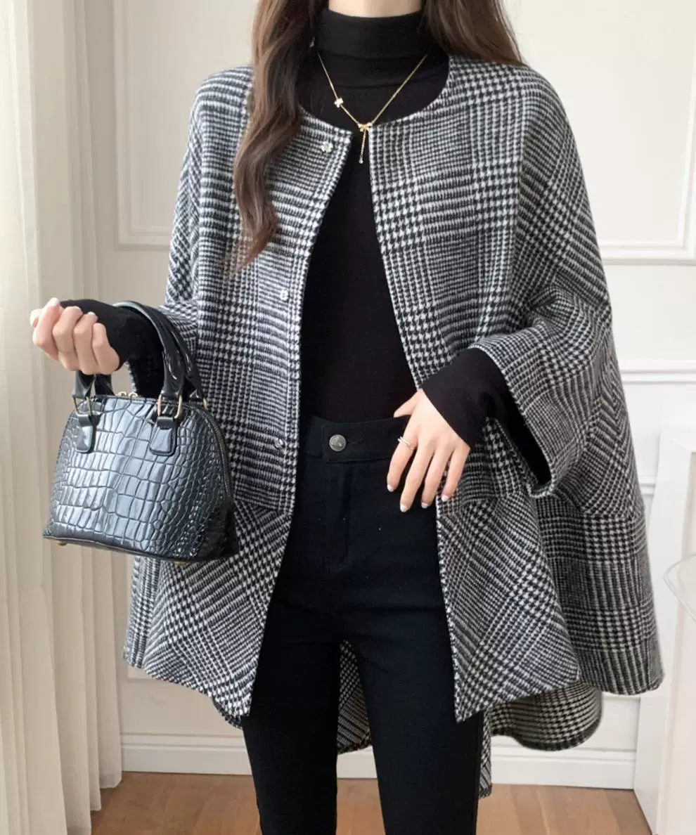 Длинный кардиган-пальто в клетку, оверсайз, миди, демисезон, стиль японский/корейский, варианты цветов