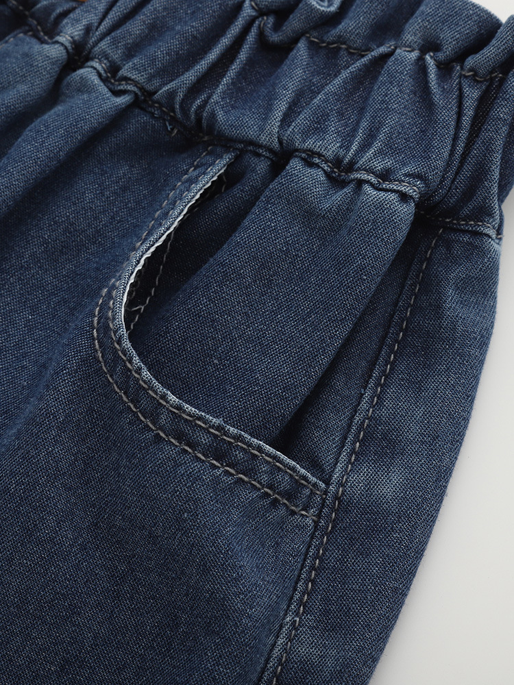 Transfronterizo malwee jeans de niñas, ropa de verano, nuevos pantalones de cintura elástica para niños pequeños de Europa y América. image 3