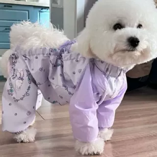 狗狗防尘裤遛弯春夏防脏防虫轻薄四脚腿套护腿小型犬春夏衣服