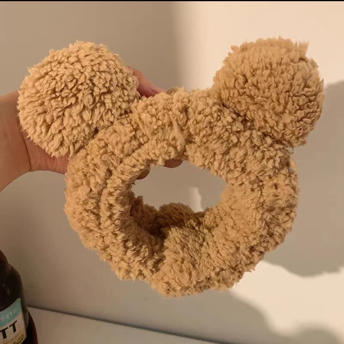 Lavado de la cara banda de pelo de moda femenina Coreana Red diadema roja estudiante dulce Linda máscara de maquillaje banda de pelo horquilla