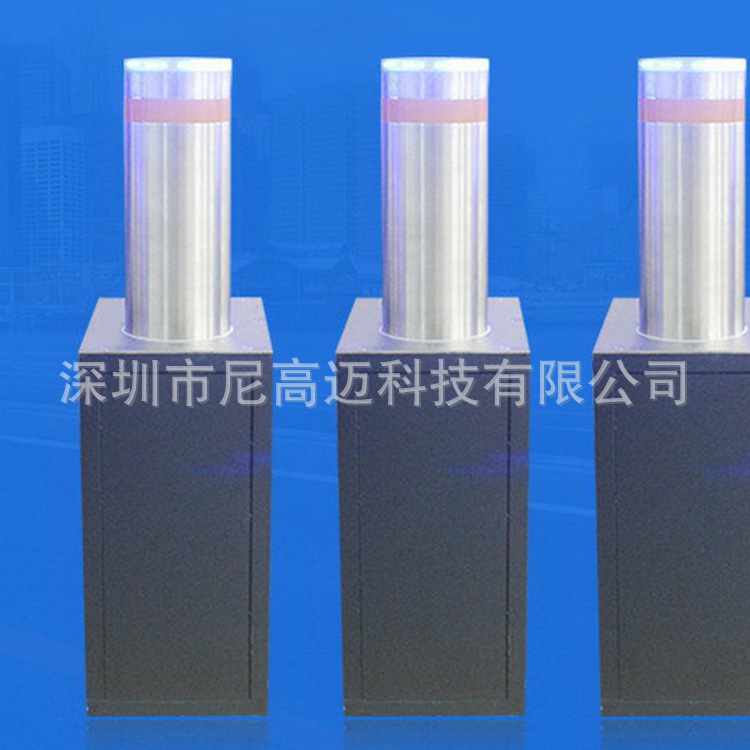 尼高迈LED发光成品电动升降车档智能液压遥控伸缩防撞柱路桩现货