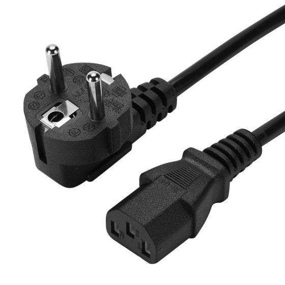European standard power cord, word tail, three-core European standard plug, computer host printer, French two-round power cord manufacturer