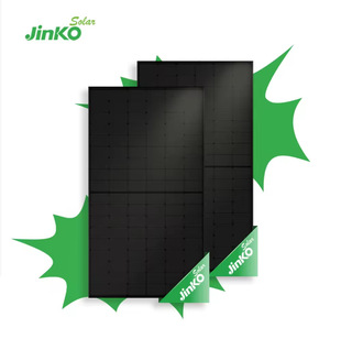 晶科能源全黑太阳能发电板430-450瓦高效光伏发电组件现货-阿里巴巴