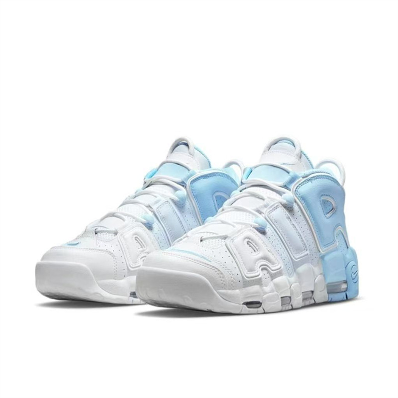 Gran explosión de aire almohadilla de palma completa negro y blanco zapatos de baloncesto de cuero casuales resistentes al desgaste versátiles para hombres y mujeres al aire libre. image 10