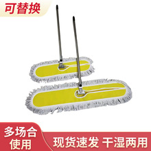 平板拖把布头替换布棉线尘推墩布排拖布大号工厂专用60 90 110cm