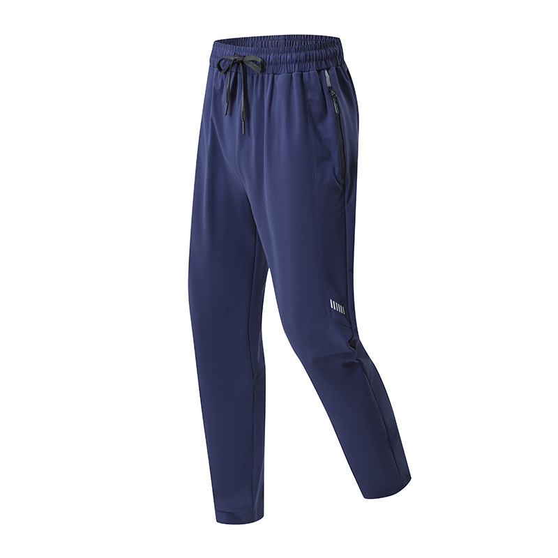 Otoño Lulu pantalones deportivos para hombres delgados rectos elásticos tela de montaña al aire libre ocio pantalones de entrenamiento de pantalones