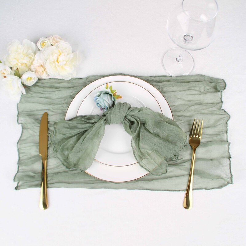 New Wedding Party Table Decorative Placemat Modern Simple Household Square Pleated Bali Yarn Solid Color Napkin