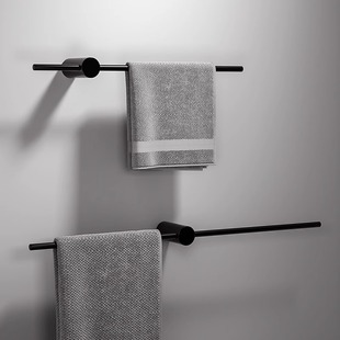 Towel Rack Single Rod Bathroom Punch-Free 304 Stainless Steel Wall-Mounted Bath Towel Normcore Bathroom Cool Towel Storage Rack