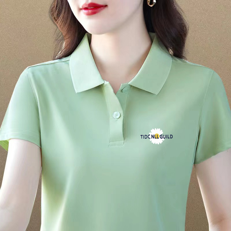 棉有领上衣女装短袖夏季新款广场舞蹈休闲宽松遮肉运动恤衫潮|undefined