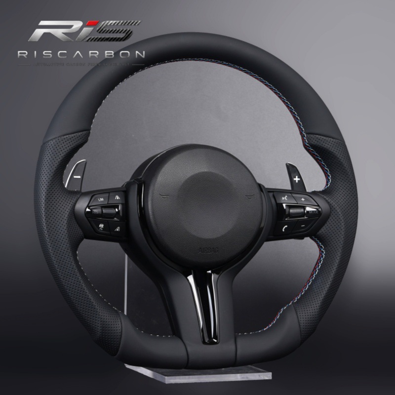 Flat-bottom black ACC vibration heating steering wheel compatible with BMW F30F10F11F07F16F20F25F48